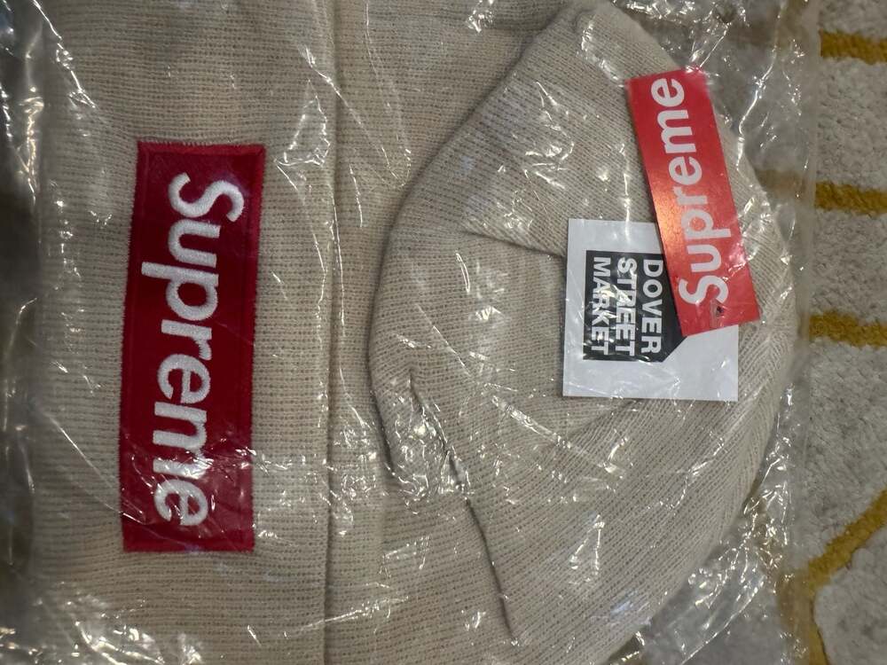 Supreme New Era Box Logo Beanie FW24 Stone OS - Picture 2 of 4
